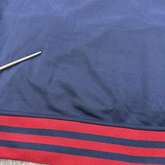 Polo Ralph Lauren Track Jacket Mens XL Navy Red Full Zip Made in USA Colorblock - Picture 12 of 13